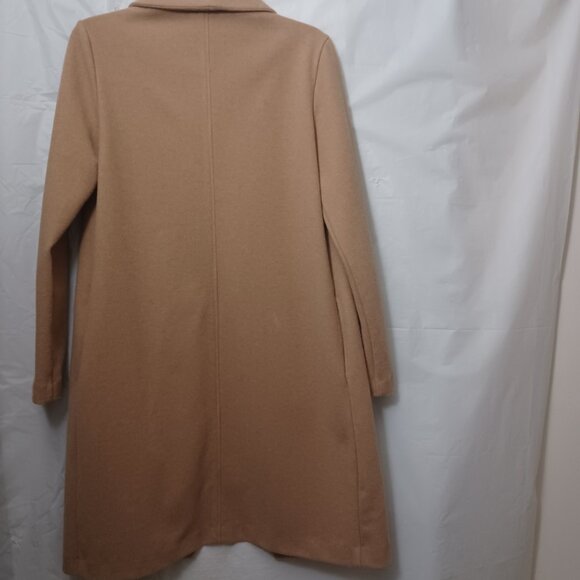 JOIE LIGHTWEIGHT OPEN FRONT LONGLINE SHAWL COLLAR TRENCH COAT STYLE JACKET - Picture 5 of 13